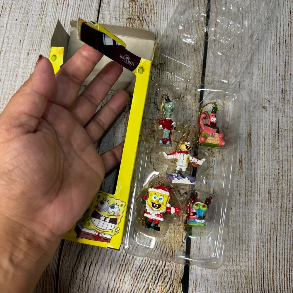 Set of 3 SpongeBob Squarepants Ornaments - some NWT
